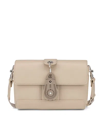 Christian Louboutin Groovy Leather Cross-body Bag In Neutral