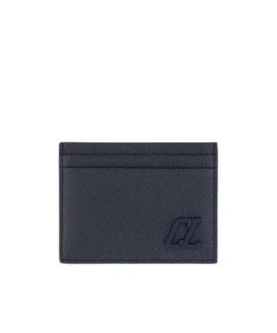 Christian Louboutin Logo Card Holder In Black