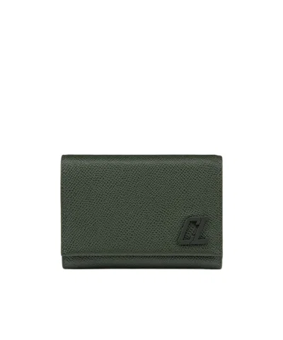 Christian Louboutin Groovy Logo-embossed Leather Wallet In Black