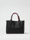 Christian Louboutin Mini Cabata Empire Calfskin Tote In Black