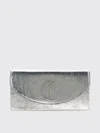 Christian Louboutin Loubi54 Clutch In Silver