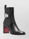 Christian Louboutin Womens Booty Lock 70 Leather Heeled Courts Blac