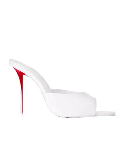 Christian Louboutin Heeled Mules In White