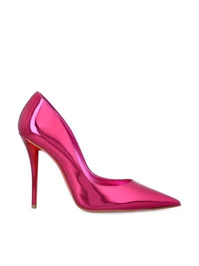 Christian Louboutin Woman Pumps Magenta Size 8 Leather In Billy