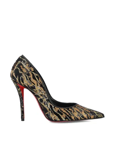Christian Louboutin Miss Z Ocelot 100 Leather Pump In Multi