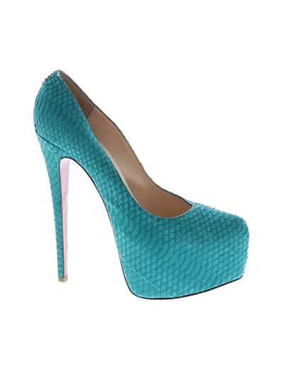 Pre-owned Christian Louboutin Heels In Blue