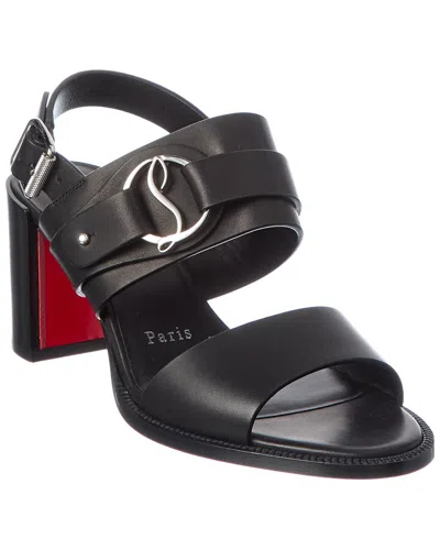 Christian Louboutin Her In Roma 70 Leather Sandal In Black