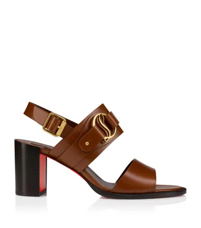 Christian Louboutin Her In Roma Leather Sandals 70 In Brown
