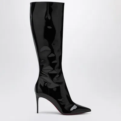 CHRISTIAN LOUBOUTIN CHRISTIAN LOUBOUTIN  HIGH BLACK PATENT LEATHER BOOT
