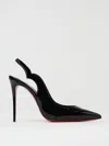 Christian Louboutin Hot Chick Sling 100 Patent Slingback Pump In Black