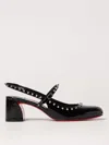 Christian Louboutin Janispikes 55 Mary-jane Slingback Pumps In Black