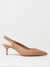 Christian Louboutin Sporty Kate 55 Leather Slingback Pump In Puder