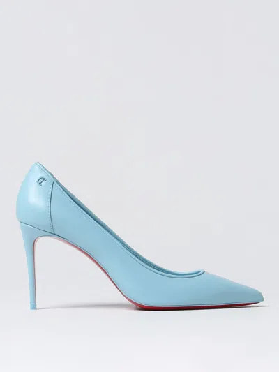 Christian Louboutin High Heel Shoes Woman Sky Blue Woman