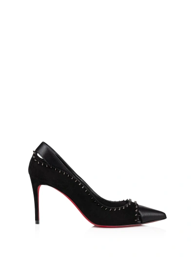 Christian Louboutin High-heeled Shoe In Black/lin Black
