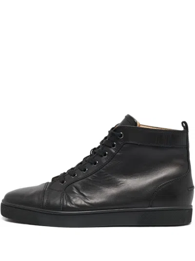 Pre-owned Christian Louboutin High-top Leather Trainers