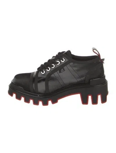 Pre-owned Christian Louboutin Hiking Boots In Black
