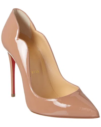 Christian Louboutin Hot Chick 100 Patent Pump In Brown