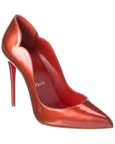 Christian Louboutin Hot Chick 100 Patent Pump In Red