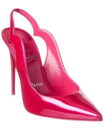 CHRISTIAN LOUBOUTIN CHRISTIAN LOUBOUTIN HOT CHICK 100 PATENT SLINGBACK PUMP