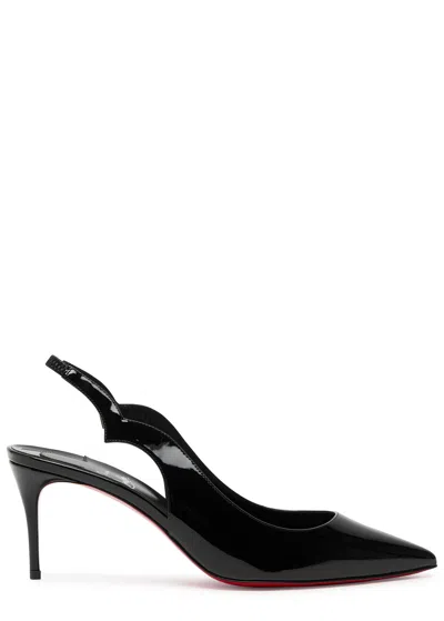 CHRISTIAN LOUBOUTIN CHRISTIAN LOUBOUTIN HOT CHICK 70 PATENT LEATHER SLINGBACK PUMPS