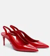 Christian Louboutin Hot Chick 70 Patent Leather Slingback Pumps In Red