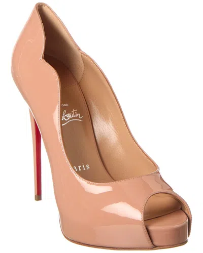 Christian Louboutin Hot Chick Alta 120 Patent Pump In Pink