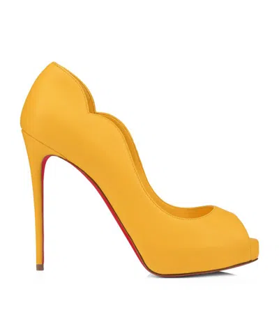 Christian Louboutin Hot Chick Alta Leather Peep Toe Pumps 100 In Multi