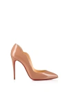 CHRISTIAN LOUBOUTIN HOT CHICK DÉCOLLETÉ IN NUDE LEATHER