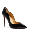Christian Louboutin Hot Chick Black Patent Leather Pumps In Black