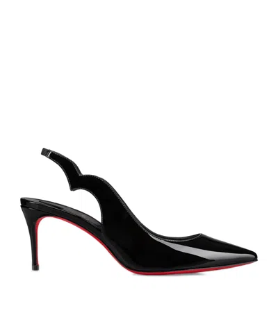 CHRISTIAN LOUBOUTIN HOT CHICK PATENT LEATHER SLINGBACK PUMPS 70