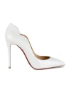 Christian Louboutin White Patent Leather Hot Chick Pumps