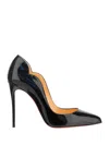 Christian Louboutin Hot Chick Black Patent Leather Pumps In Black