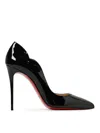 Christian Louboutin Hot Chick Black Patent Leather Pumps In Black