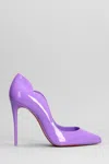Christian Louboutin Hot Chick Patent Leather Pumps In Viola
