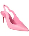 Christian Louboutin Hot Chick Sling 70 Leather Slingback Pump In Pink