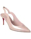 Christian Louboutin Hot Chick Sling 70 Leather Slingback Pumps In Pink