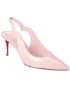 Christian Louboutin Hot Chick Sling 70 Leather Slingback Pumps In Pink