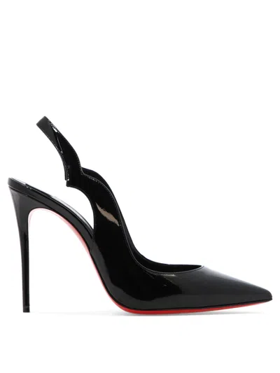 Christian Louboutin Hot Chick Sling Heeled Shoes Black