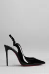 Christian Louboutin Chic Pointed Leather Pumps With Stiletto Heel In Black