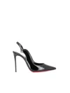 Christian Louboutin Hot Chick Sling 100 Patent Slingback Pump In Black