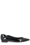 Christian Louboutin Hot Chickita Patent Leather Ballet Flats In Black
