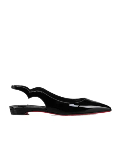 Christian Louboutin Hot Chickita Slingback Ballerinas In Black