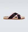 CHRISTIAN LOUBOUTIN HOT CROSS SLIDES