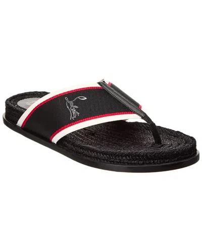 Christian Louboutin Hot Flip Flop In Black