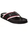 Christian Louboutin Hot Flip Espadrille Flip Flop In Black