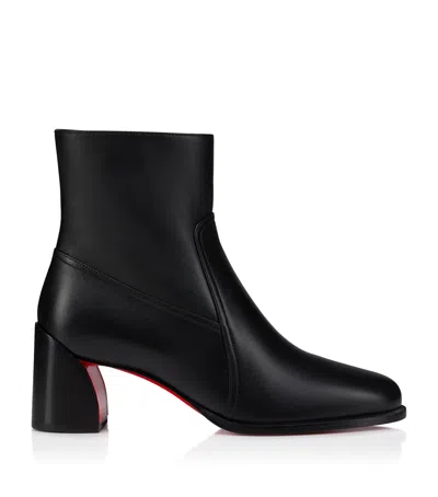 Christian Louboutin Ira 55 Leather Boots In Black