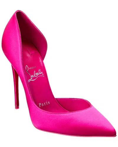 Christian Louboutin Iriza 100 Satin Pump In Pink