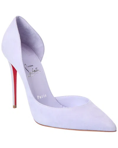 Christian Louboutin Iriza 100 Suede Pump In Purple
