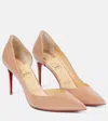 Christian Louboutin Iriza 100 Patent-leather Pumps In Neutral