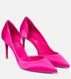 Christian Louboutin Iriza 85 Silk Satin Pumps In Pink